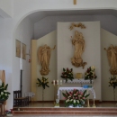 Wnętrze kaplicy w Myczkowcach- ORW Caritas